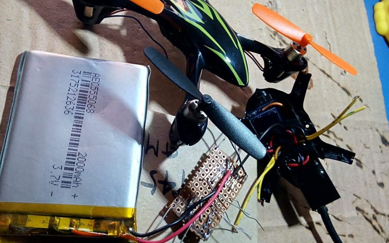 montaje del minidron - montaje del circuito contorlador de motor