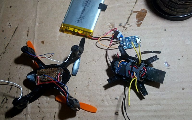 montaje del minidron - montaje del circuito contorlador de motor