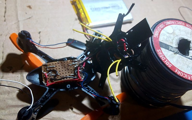 montaje del minidron - montaje del circuito contorlador de motor