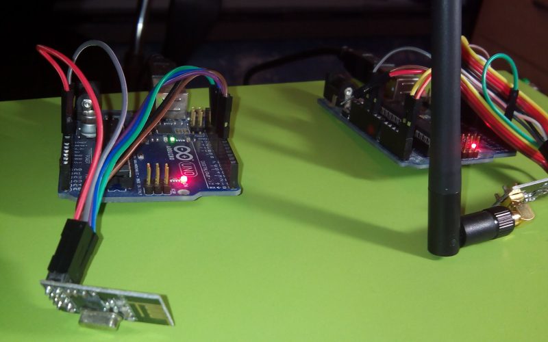 prueba de rf entre arduinos uno