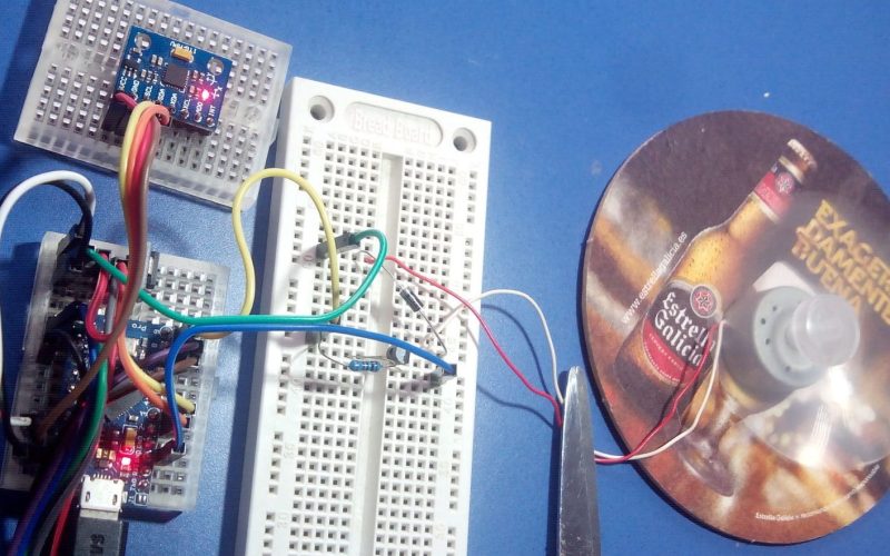 primera prueba de control de motor sobre un motor de lector de cds