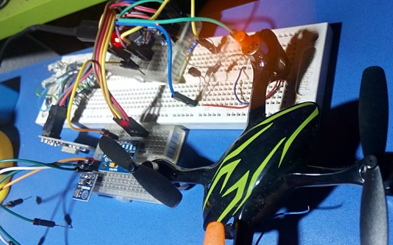 prueba de control de motor en protoboard